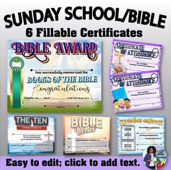 50 best ideas for coloring | Printable Sunday School Promotion Certificates