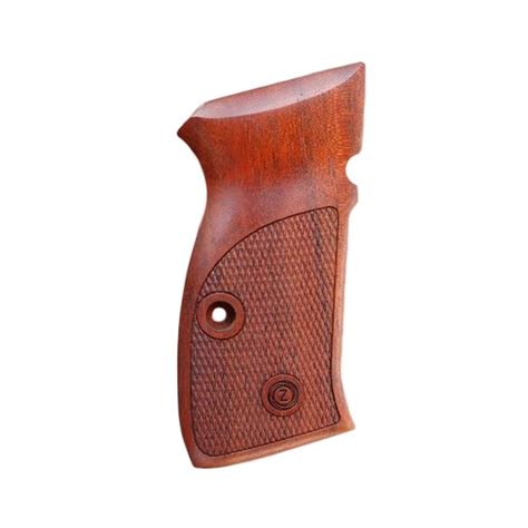 CZ 75 COMPACT WOOD GRIPS CHECKERED - Vintage Gun Grips