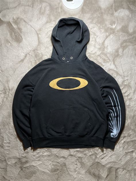 Vintage ⛩️Vintage Oakley Center Logo Software Custom Reworked Hoodie⛩️ ...