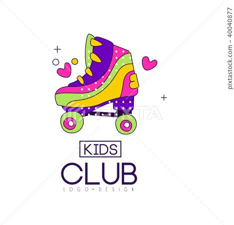 Kids club logo design, bright badge for... - Stock Illustration [40040877] - PIXTA