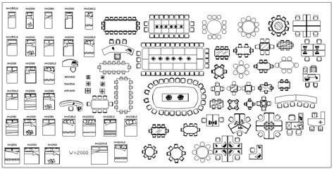 Modern furniture cad blocks - Cadbull