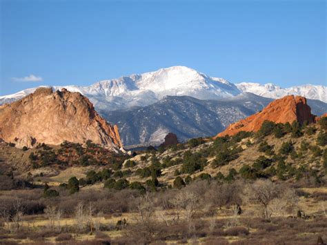 Pikes Peak from Garden of the Gods | Images | Colorado Encyclopedia