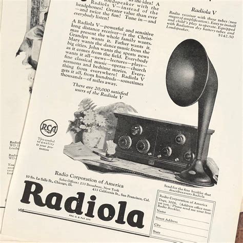 Radio Vintage Ads Lot of 15 Ephemera Advertisements From the - Etsy | Radio, Vintage ads ...