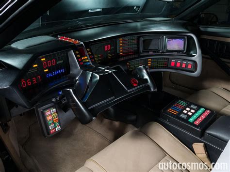 Knight Rider Car Interior with Electronic Dashboards and Gauges