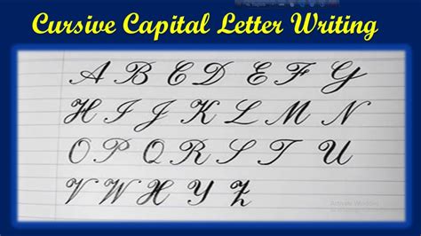 Cursive Capital Letters A To Z Cursive Writing For Beginners Cursive Writing |Ruasignwriting ...
