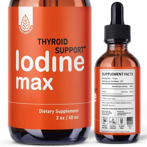 Nutrionika Nascent Iodine Drops - Thyroid Support & Hormonal Balance ...