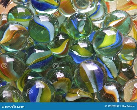 Funny Set of Colored Marbles. Stock Image - Image of colored, detail: 139200287