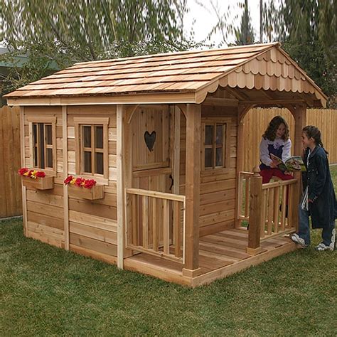 Outdoor Living Today Sunflower Wood Playhouse Kit in the Playhouses ...