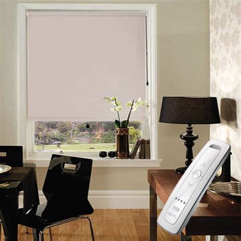 Motorised Electric Light Brown Blackout Roller Blind – Cheapest Blinds ...