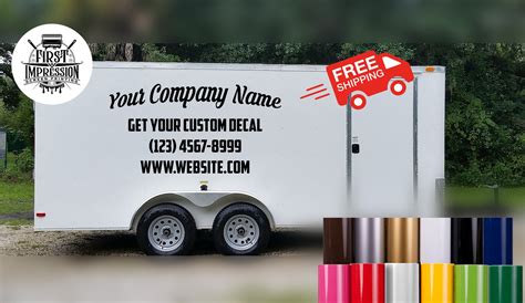 Custom Vinyl Trailer Decals Lettering, Enclosed Trailer Signs Graphics and Wraps, Advertising - Etsy