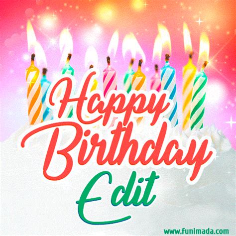 Happy Birthday Edit GIFs - Download on Funimada.com