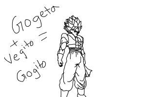 Gogito is born!!!!!(Gogeta and vegito fusion dance) - Drawing by ...