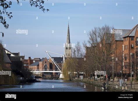 Riverside River Wensum Norwich Stock Photo - Alamy