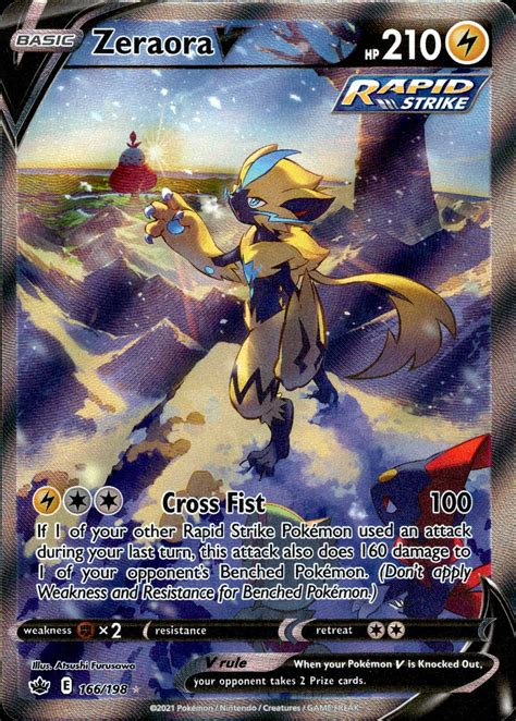 Zeraora V Alternate Art - 166/198 - Chilling Reign – Card Cavern Trading Cards, LLC