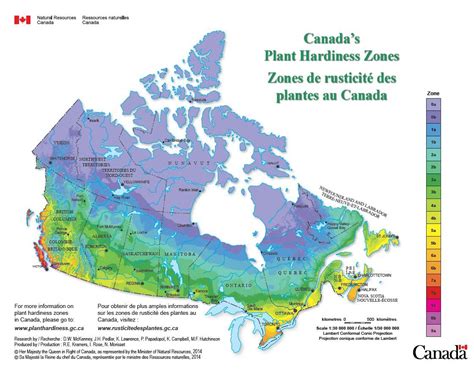 Canadian Plant Hardiness Zones Map