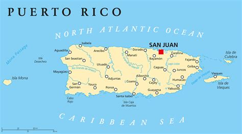 Puerto Rico Printable Map