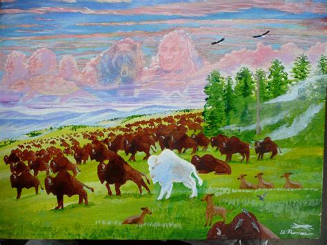 Buffalo Art, White Buffalo, Indian Artist, Ancient Wisdom, Native ...