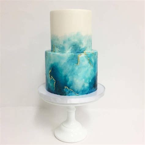 b468ce50532c4fe03116fd1c0a12d121 - Watercolour Wedding Ideas | Green wedding cake, Wedding cakes ...