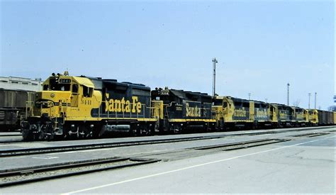 Santa Fe freight train at San Bernardino in 1982 | Tangled Bank | Flickr