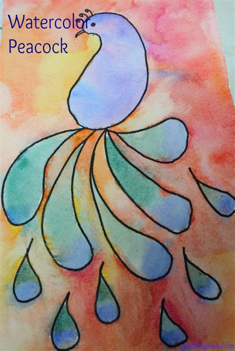 Easy watercolor idea for kids – sparklingbuds