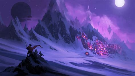 1200x2000 Resolution Fantasy City HD Mountains House 1200x2000 ...