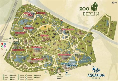 Berlin zoo map - Map of berlin zoo (Germany)