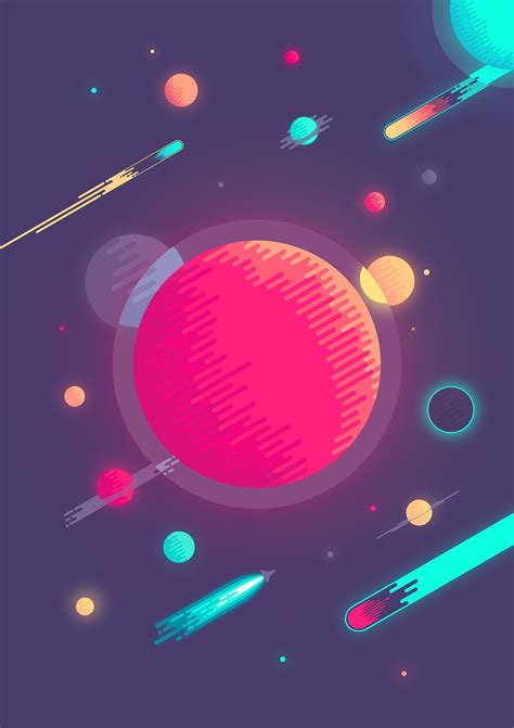 What Space Really Looks Like on Behance | Space illustration, Space art ...