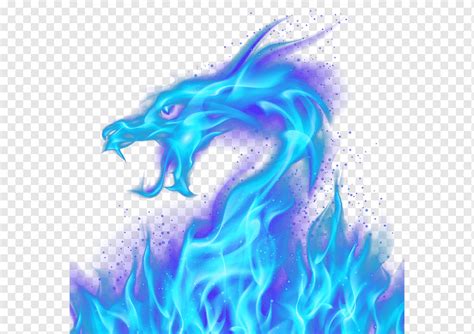 Blue flame dragon illustration, Light Fire Dragon, Dragon, purple, blue ...