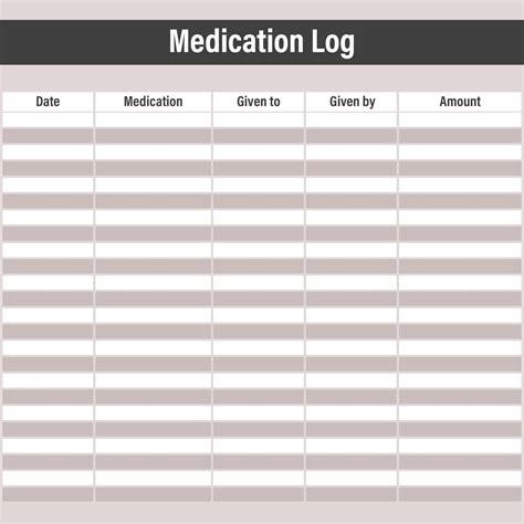 Medication List For Adult - 10 Free PDF Printables | Printablee
