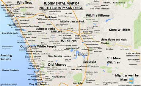 JUDGMENTAL MAPS: North County San Diego, CA by @thepalletjack ...