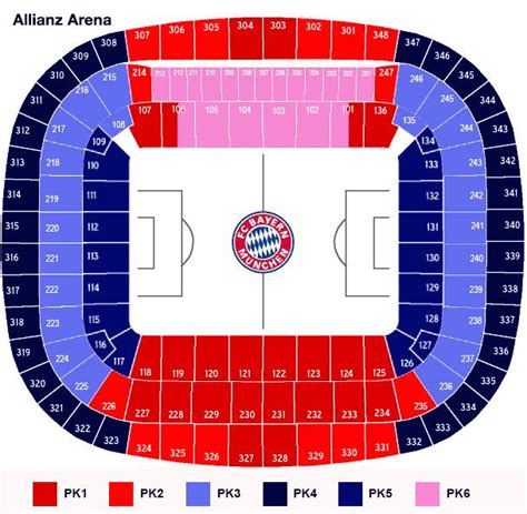 Allianz arena mapa - Mapa del allianz arena (Baviera - Alemania)