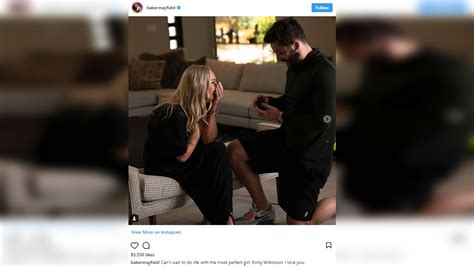 WATCH: Baker Mayfield shares engagement pictures, video on Instagram ...