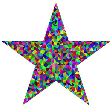 Download Prismatic Low Poly Star SVG | FreePNGImg