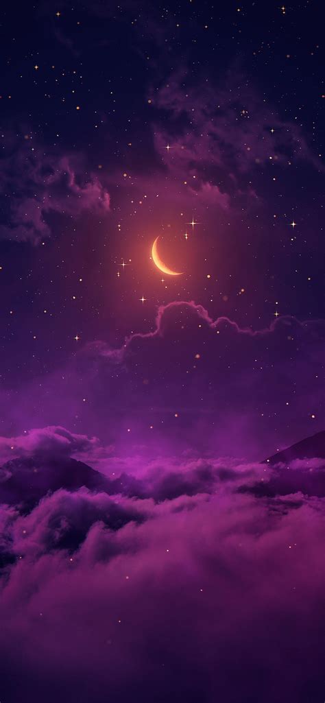 Discover 82+ purple moon wallpaper latest - in.coedo.com.vn