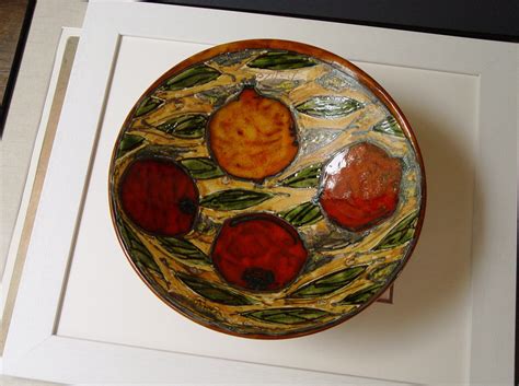 Unique Handmade Pottery Fruit Bowl - Ceramic Bouquet with Pomegranates ...