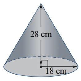 Volume of a Cone - Definition, example, practice questions | Cluey