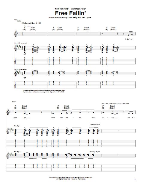 Free Fallin' by Tom Petty - Guitar Tab - Guitar Instructor