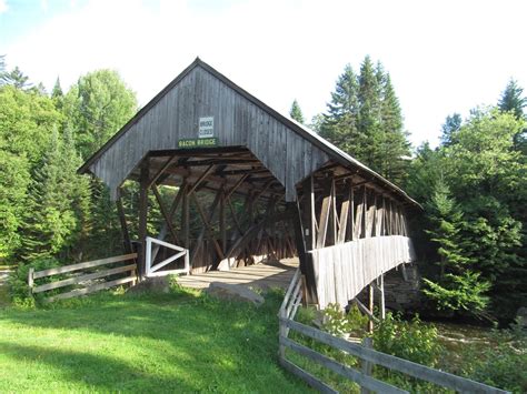 Pittsburg-Clarksville Covered Bridge (Bacon Bridge) - Pittsburg and Clarksville, New Hampshire