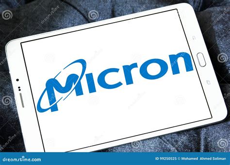 Micron Technology logo editorial image. Image of devices - 99250525