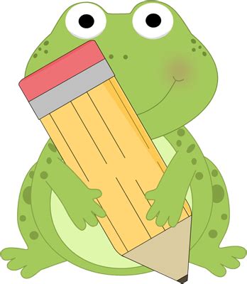 frog school clipart - Clip Art Library