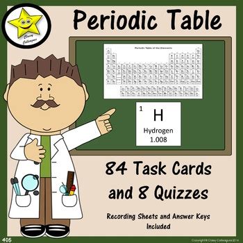 Periodic Table Task Cards and Quizzes by Classy Colleagues | TpT