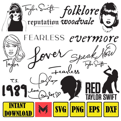 Taylor Swift Svg Black And White - Image to u