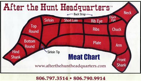 Deer Butchering Chart