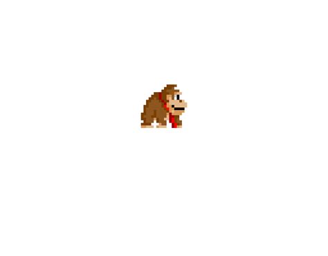 Donkey kong pixel art