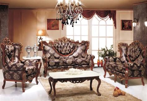 Victorian Leather Sofa Set | Baci Living Room