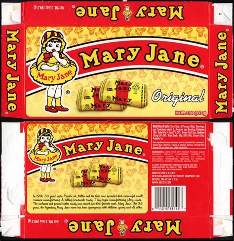 Necco - Mary Jane - candy box - 2011 | Mary jane candy, Vintage candy ...