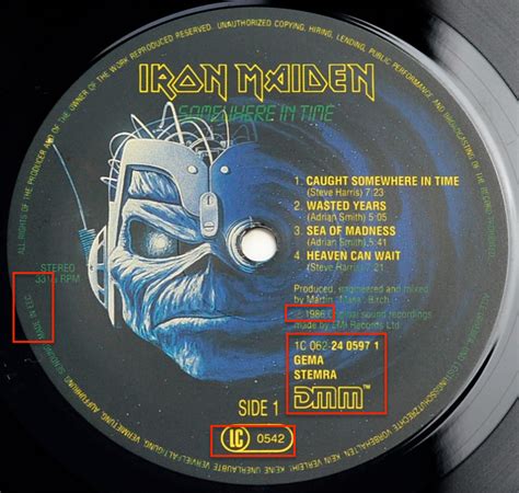 IRON MAIDEN Somewhere in Time NWOBHM Heavy Metal Collectable Heavy Metal on Vinyl #vinylrecords