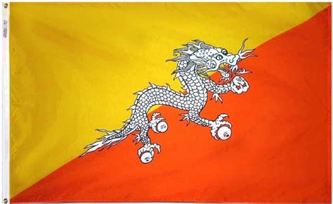 Buy Bhutan - 3'X5' Nylon Flag | Flagline