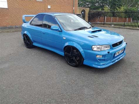 Rare 2 door Subaru Impreza Turbo 2000 Blue 22B WRX UK STI Type R Coupe Widetrack MOT Oct 17 ...