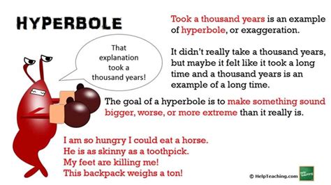 Hyperbole Examples For Kids In Books